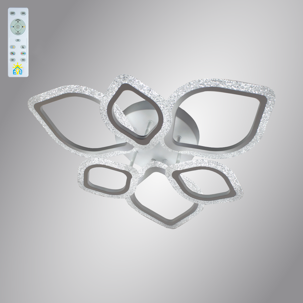 Люстра світлодіодна ESLLSE AZALIA ICE RGB 7R 100 Вт Білий (10133-1)