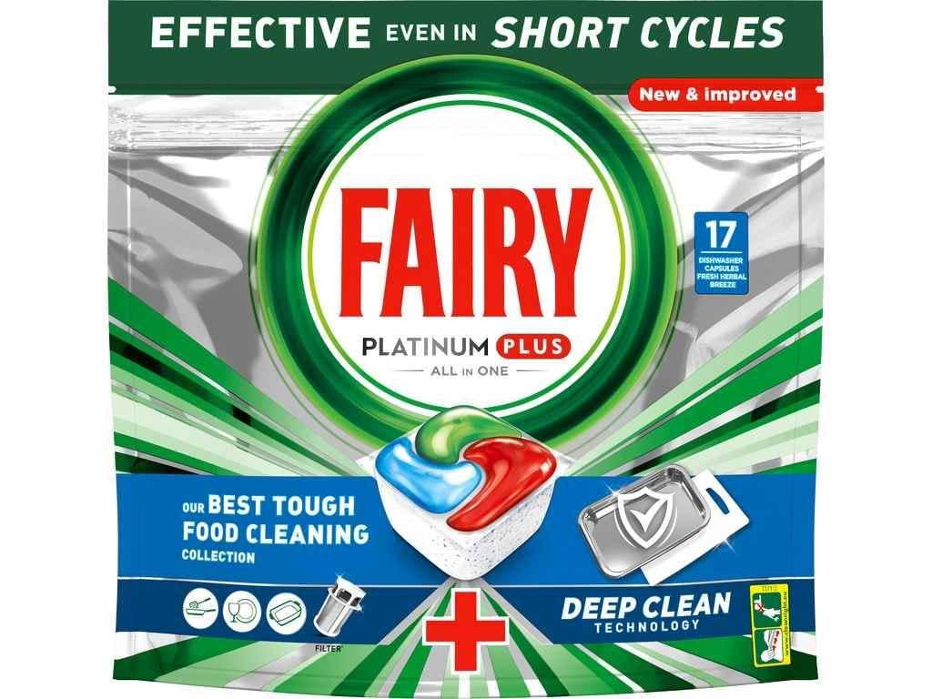 Таблетки для посудомоечных машин Fairy 17 Platinum Plus все в одном Blue (960032)