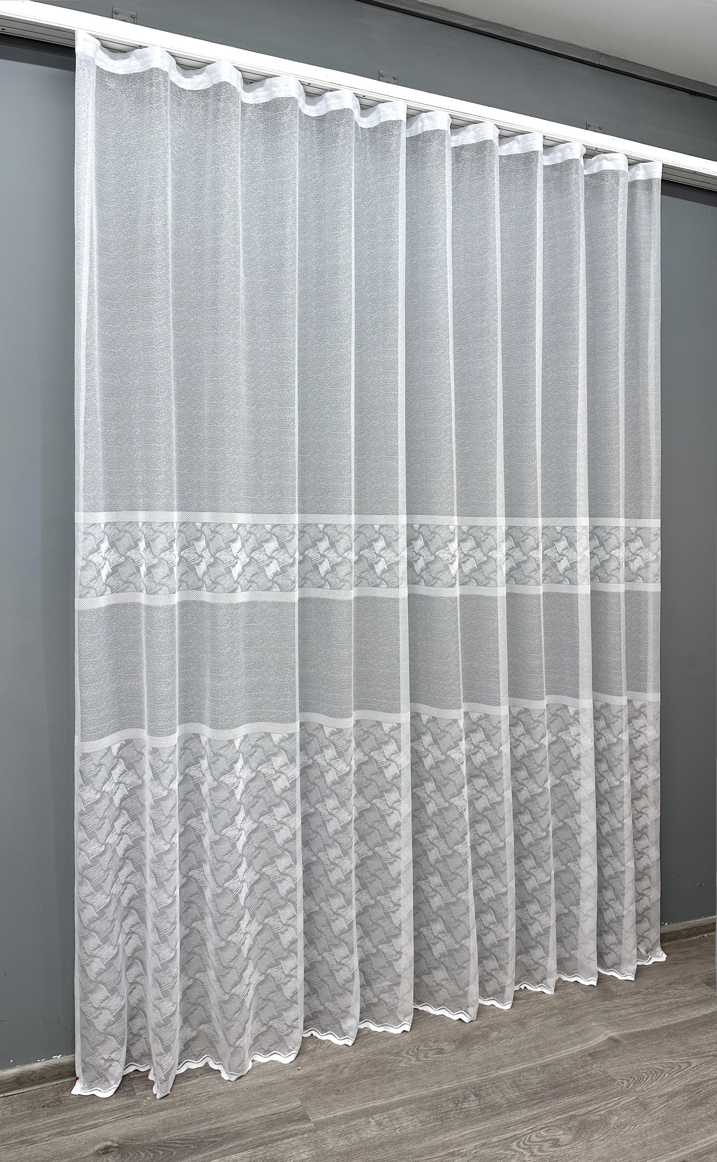 Тюль VR-Textil 1679т Премиум жаккард 300х270 см Белый (42-0691) - фото 2