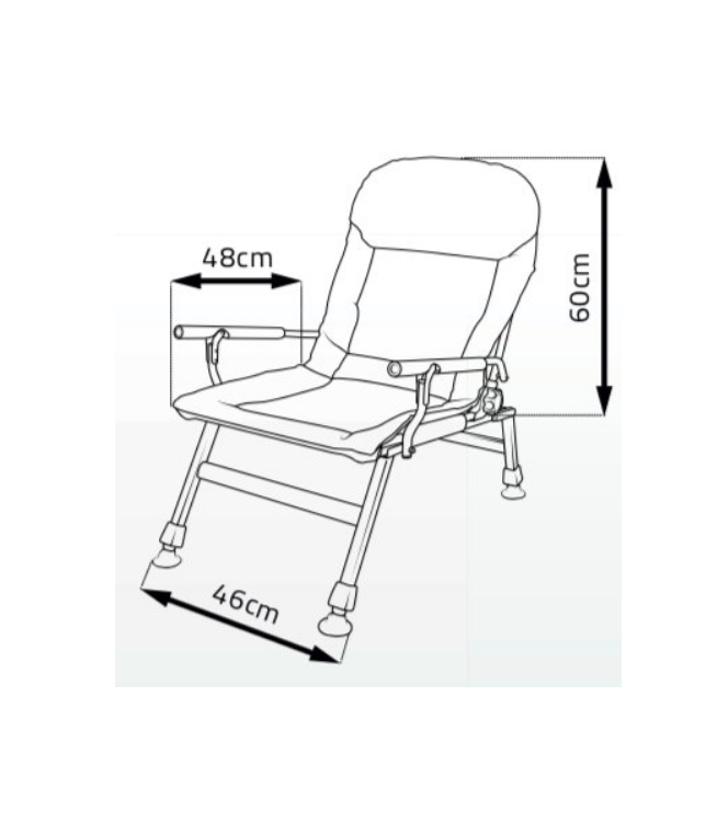 Крісло рибальське з підлокітниками коропове Elektrostatyk F8R фіксована спинка - фото 3 Крісло рибальське з підлокітниками коропове Elektrostatyk F8R фіксована спинка - фото 3