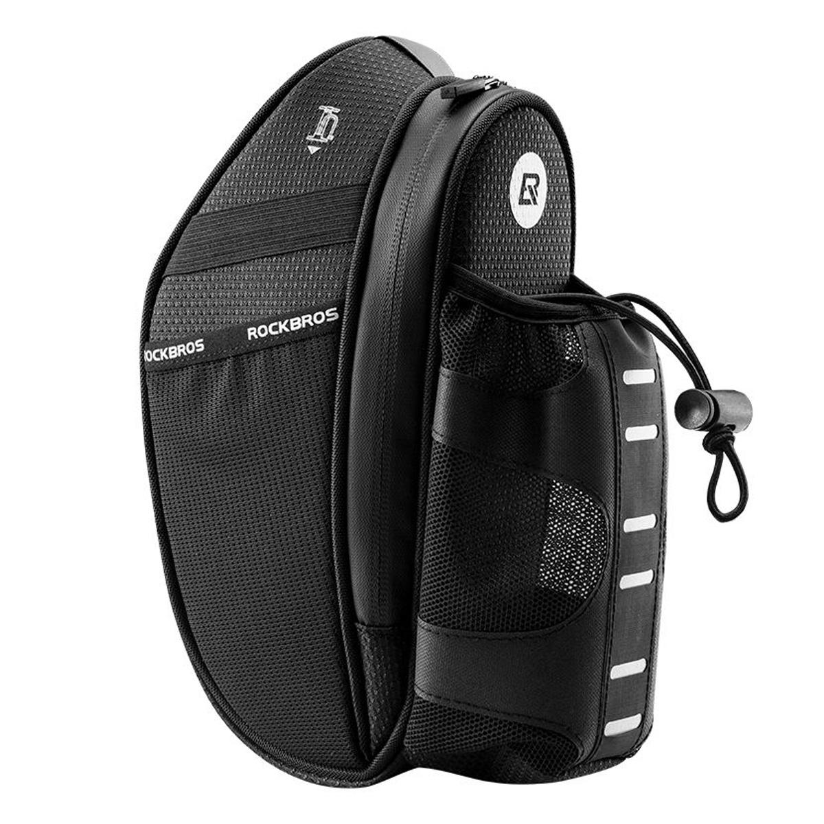 Велосумка підсідельна ROCKBROS C39 velcro світловідблискувальна Чорний (RB-C39-2708)