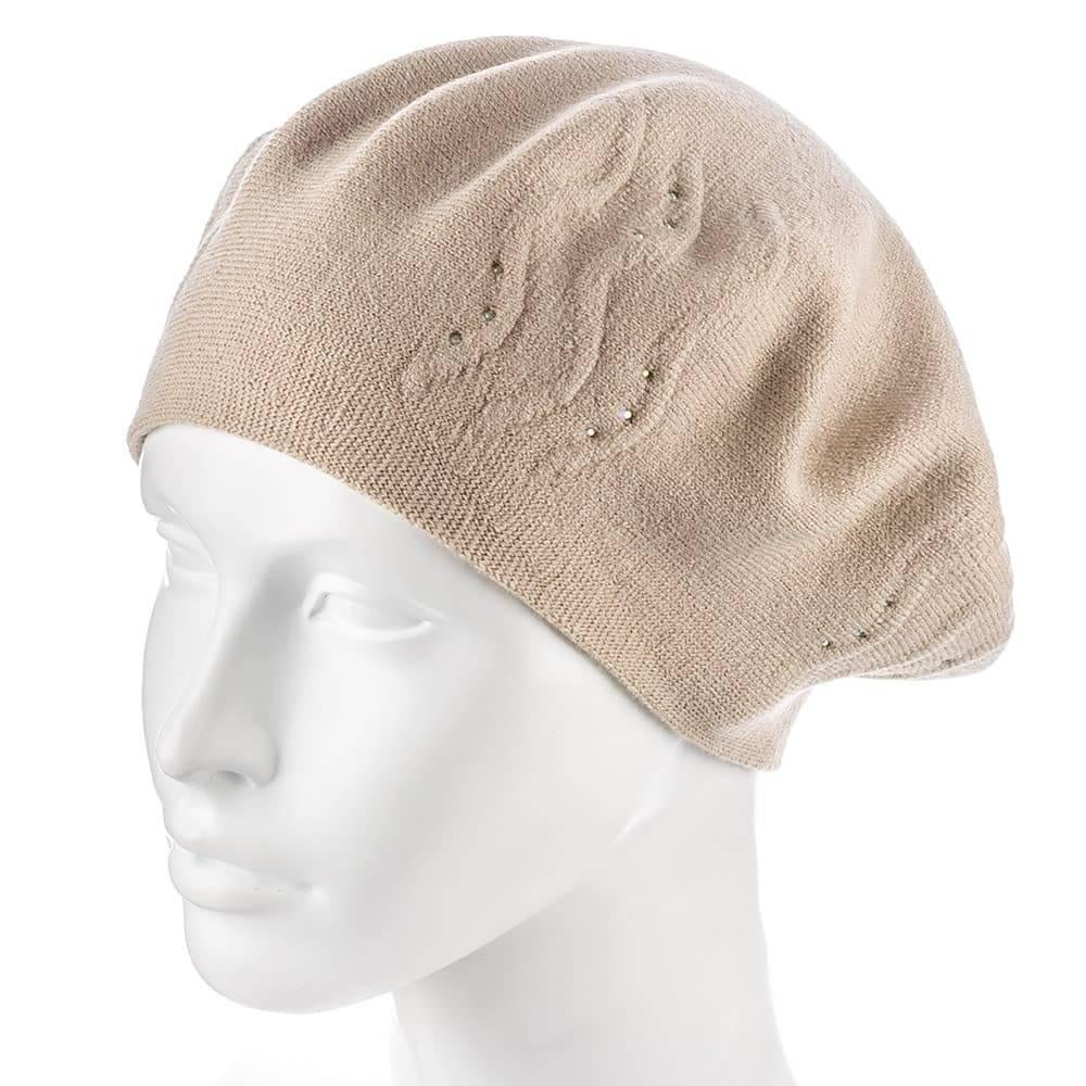 Берет женский Zolly ZH217 двойной Бежевый