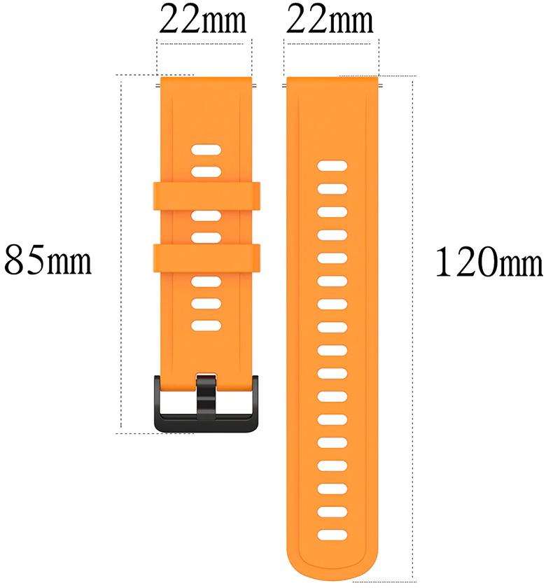 Ремешок Convex для Xiaomi Watch S1 Acttive Orange (28997-2C) - фото 4