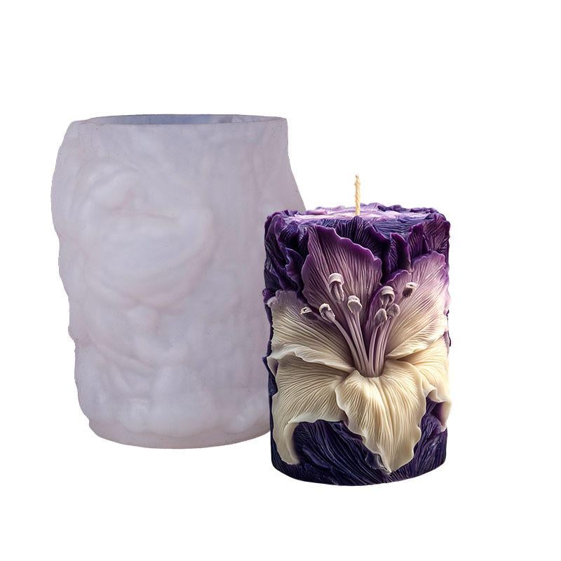 Форма силиконовая для изготовления свечи молд для свеч из воска пчелиного соевого и парафина 87х87х105 мм