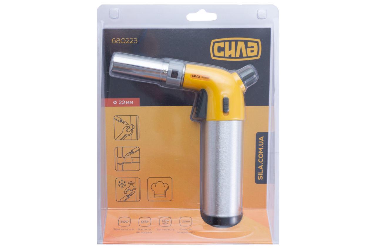 Пальник газовий c пьезоподжигом Сила 680223 22x155 мм x 25 мл - фото 3 Пальник газовий c пьезоподжигом Сила 680223 22x155 мм x 25 мл - фото 3
