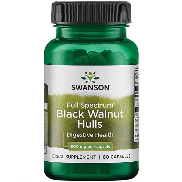 Орех черный Swanson Full Spectrum Black Walnut Hulls 500 мг 60 капс. (000019613)