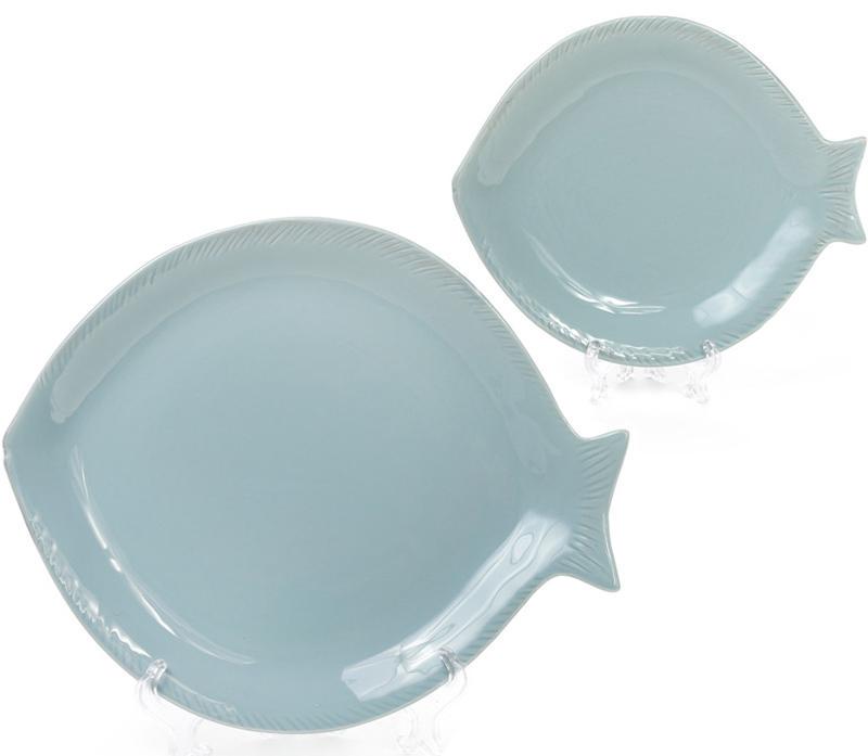 Блюдо керамическое морской бриз рыба 20х17х2,3 см - фото 2 Блюдо керамическое морской бриз рыба 20х17х2,3 см - фото 2