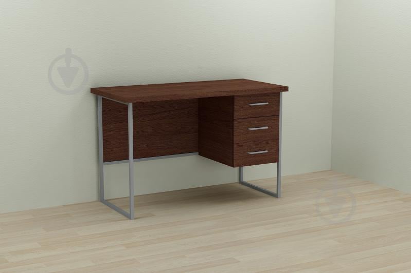 Компьютерный стол Ferrum-decor Гарри 75x120x60 серый ДСП Венге 32мм Компьютерный стол Ferrum-decor Гарри 75x120x60 серый ДСП Венге 32мм