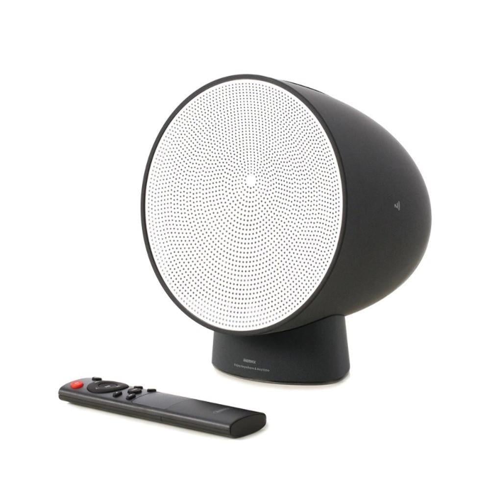 Портативна колонка Remax RB-H9 mini TWS з LED підсвічуванням та пультом Чорний (2867027432)