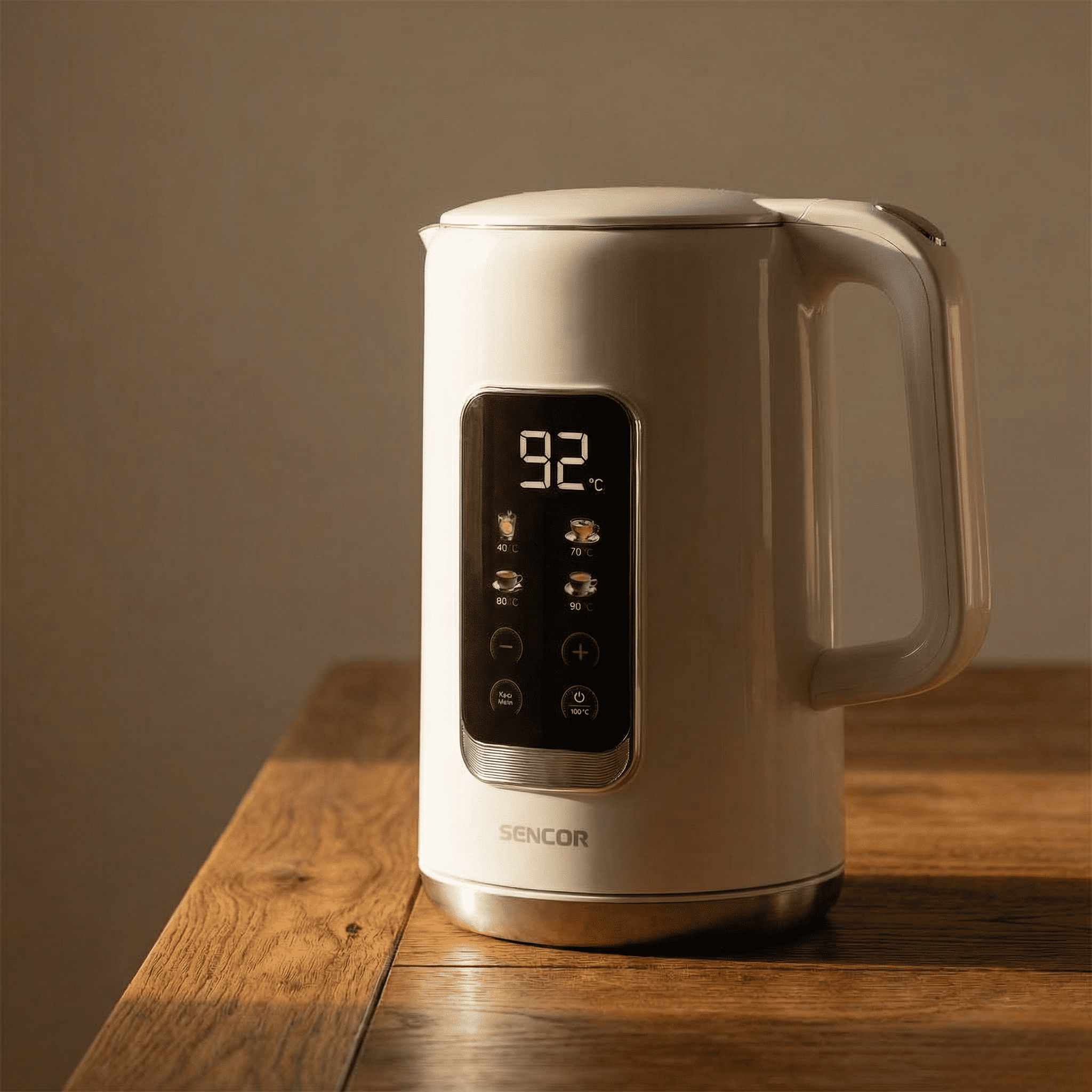 Електрочайник з регулюванням температури Sencor з LED-дисплеєм та сенсорним керуванням 1,7 л Білий (SWK0950WH) - фото 3 Електрочайник з регулюванням температури Sencor з LED-дисплеєм та сенсорним керуванням 1,7 л Білий (SWK0950WH) - фото 3