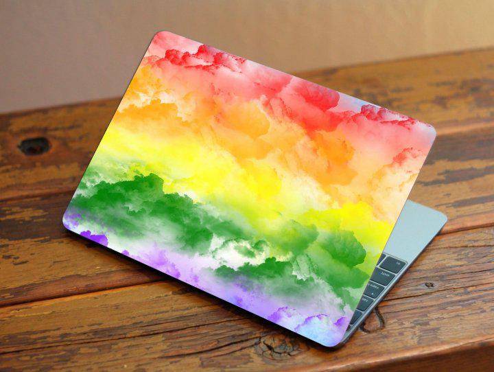 Захисна плівка-наклейка на ноутбук 385х260 мм Райдужний