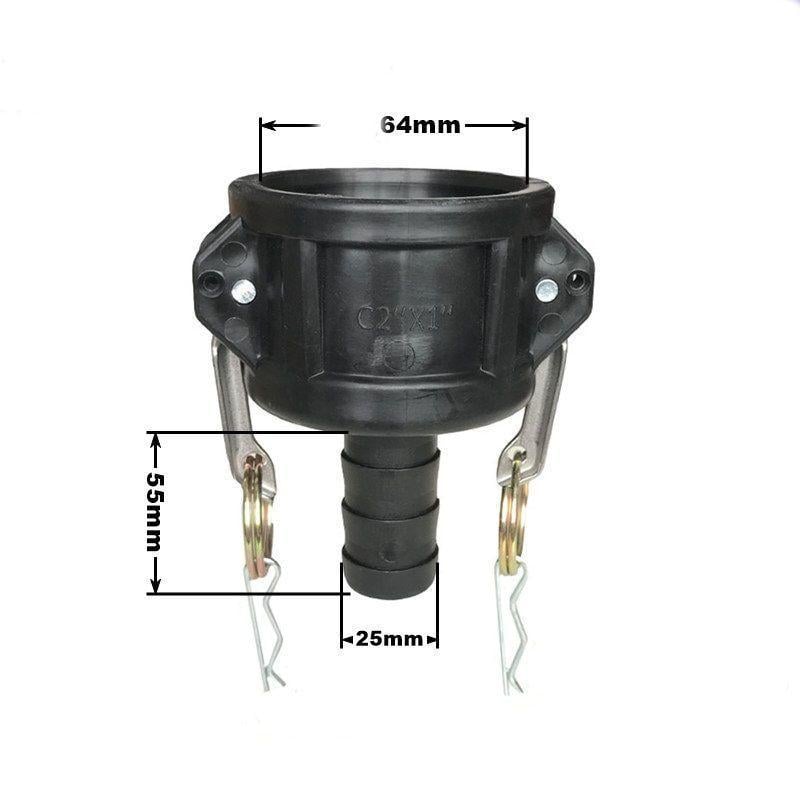 Муфта-розетка Camlock C-200 1" под рукав 25 мм (35380278) Муфта-розетка Camlock C-200 1" под рукав 25 мм (35380278)