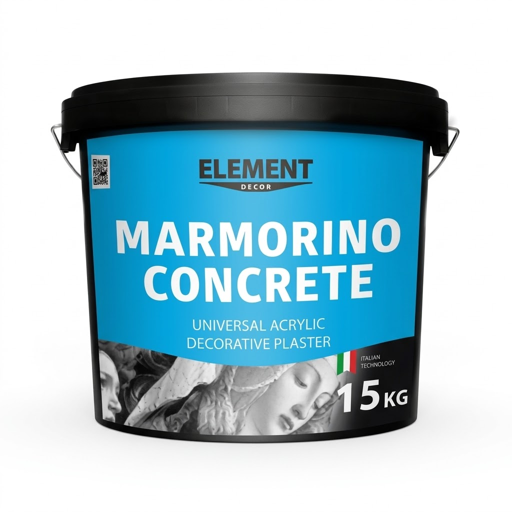 Декоративная штукатурка ELEMENT Decor Marmorino Concrete 15 кг