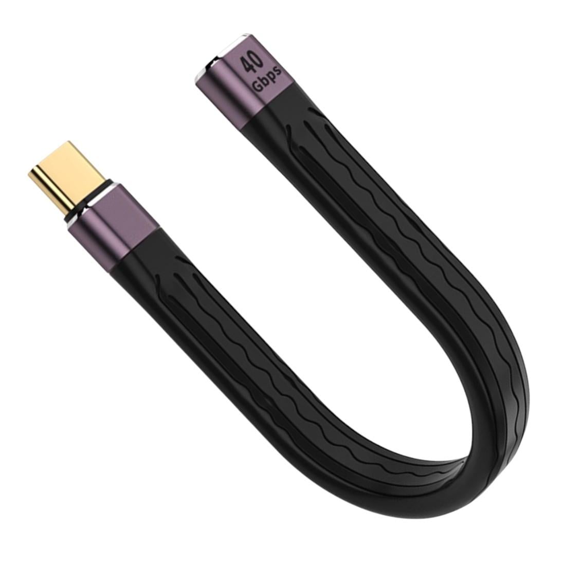 Кабель переходник для ноутбуков USB-C 4. 0-USB-C 240W плоский 40 Gb/s (000049346)