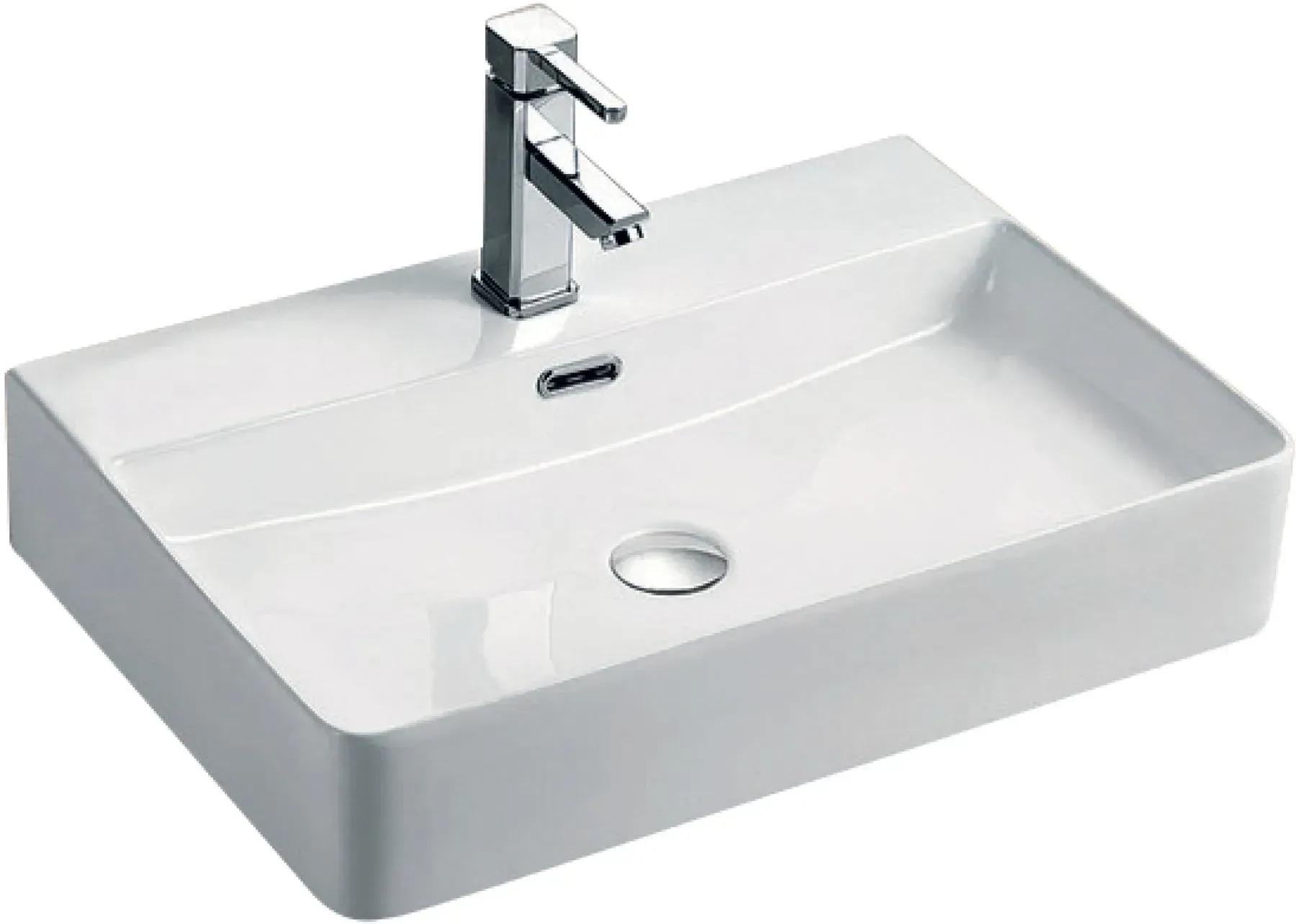 Умивальник на стільницю накладний Koller Pool Kvadro 600x420 мм KR-0600M-WB Білий (124550)