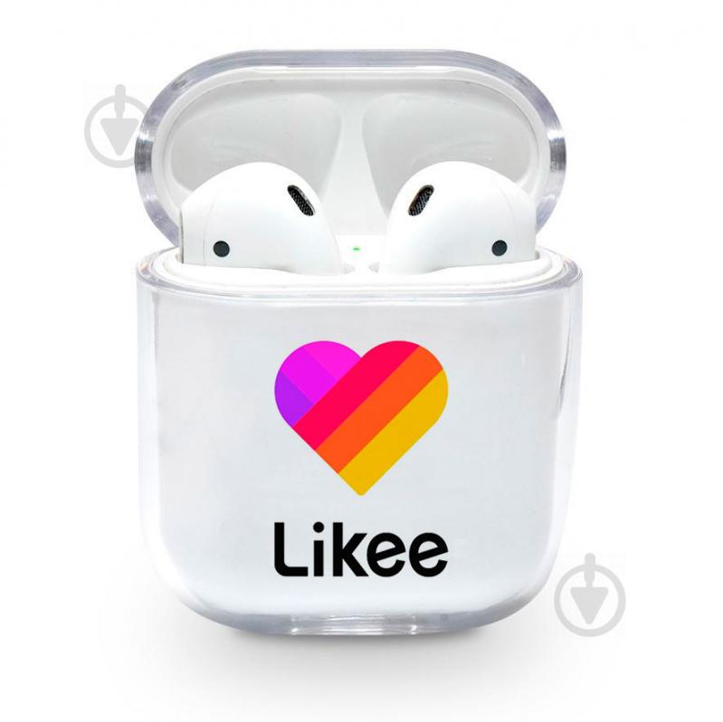 Прозрачный силиконовый чехол Apple AirPods с рисунком - Likee (KAP1235)