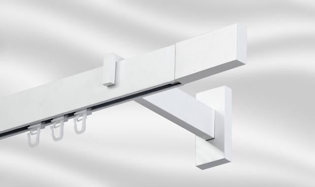 Карниз одинарный Plastidea Квадро Square Line 350 см Финал Белый