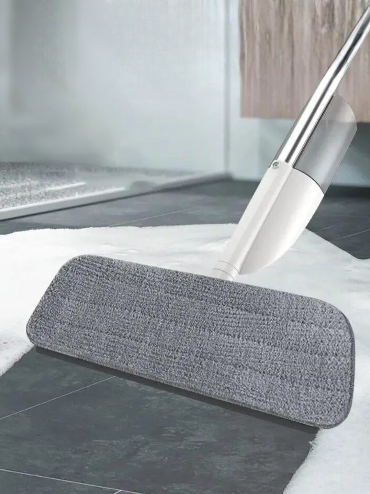 Умная швабра с распылителем воды для влажного Белый (55012821) - фото 9