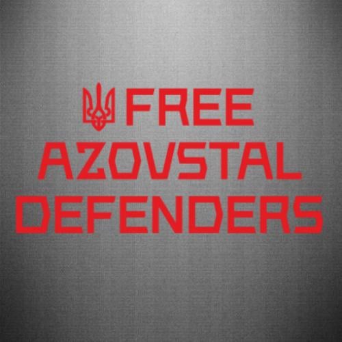 Наклейка Free Azovstal Defenders 50x24,6 см (24453425)