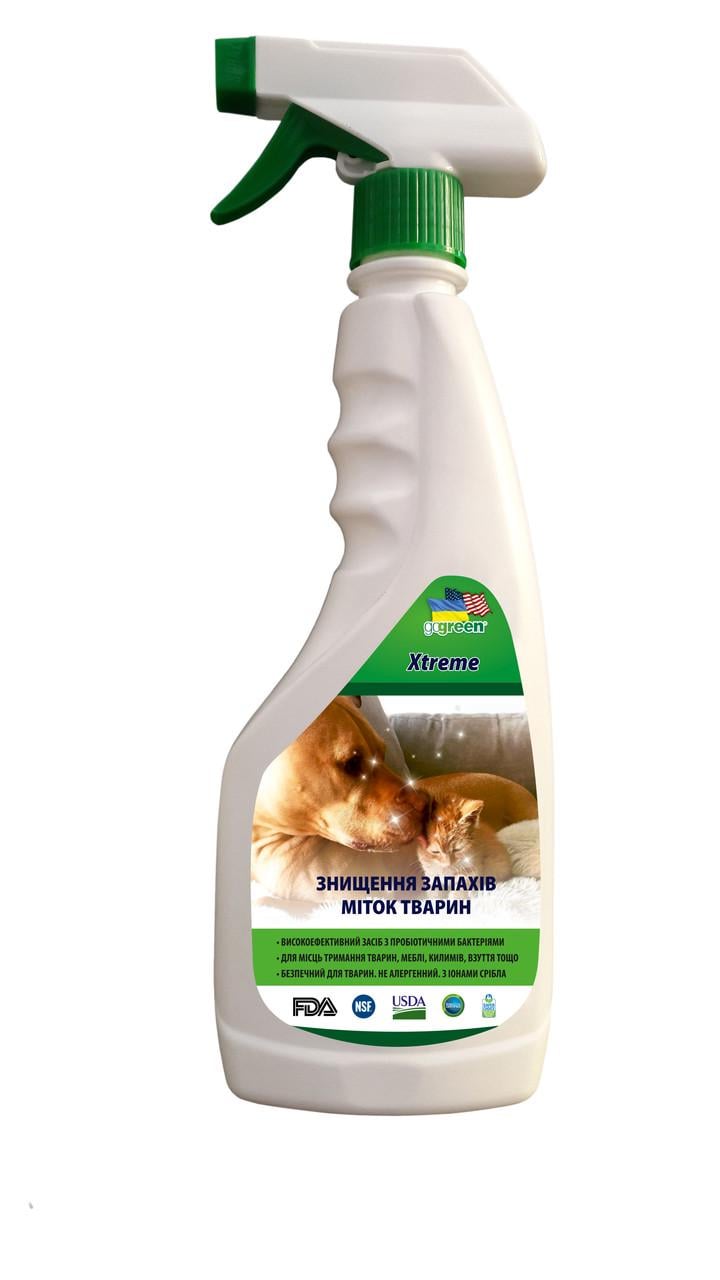 Средство для уничтожение запахов/меток животных Xtreme PET 0,5 л