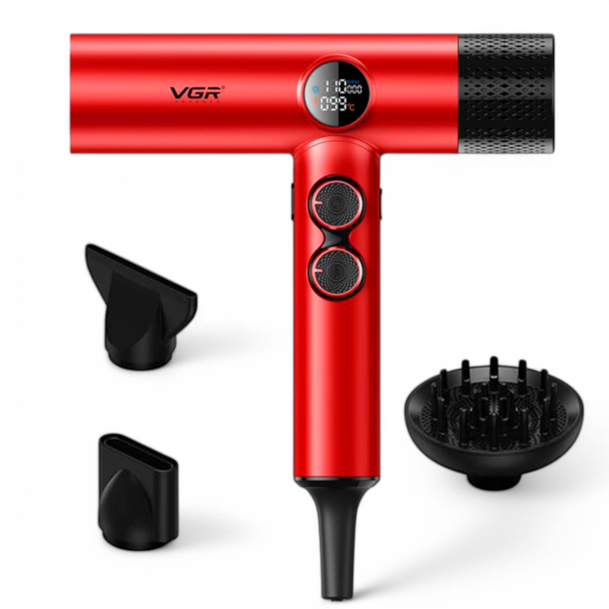 Фен VGR V-401 1900 Вт 110 000 об/хв 40 режимів Red (Н_V-401Red)
