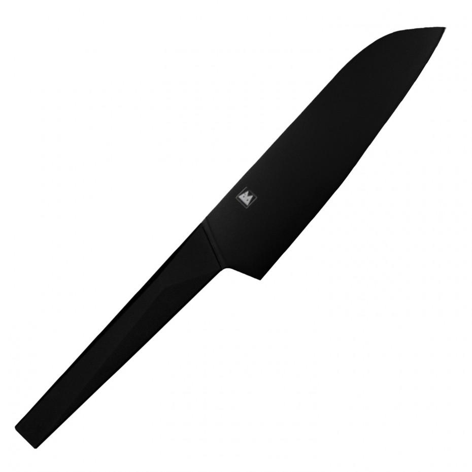 Ніж кухонний Satake Сантоку 170 мм Black (806-824)