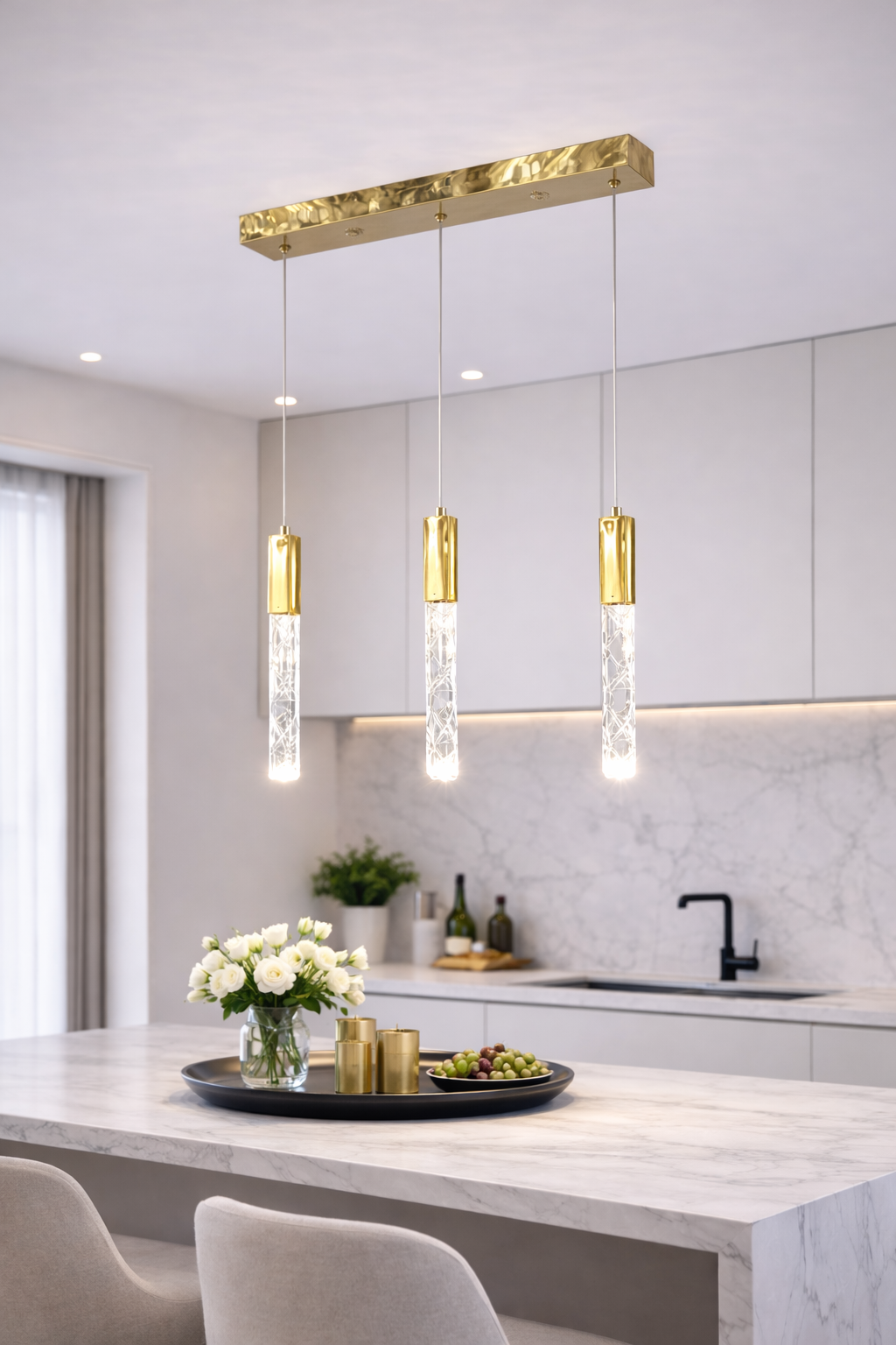 Люстра Crystal Line 3 LED нейтральный свет 14,5W (2079/3GD)