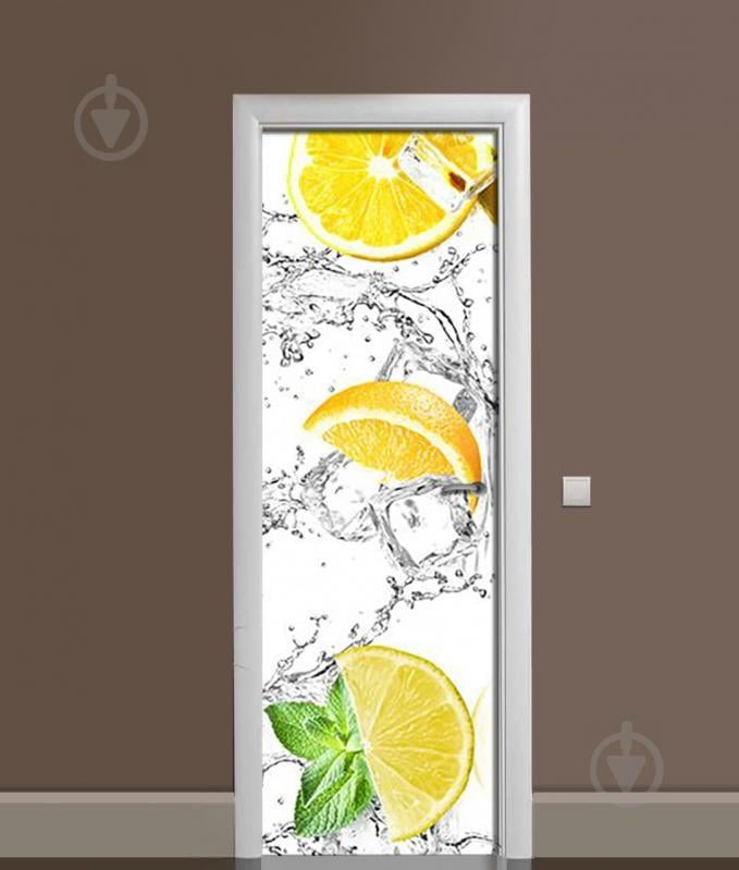 Наклейка на дверь Zatarga "Долька Лимона" 650х2000 мм Наклейка на дверь Zatarga "Долька Лимона" 650х2000 мм