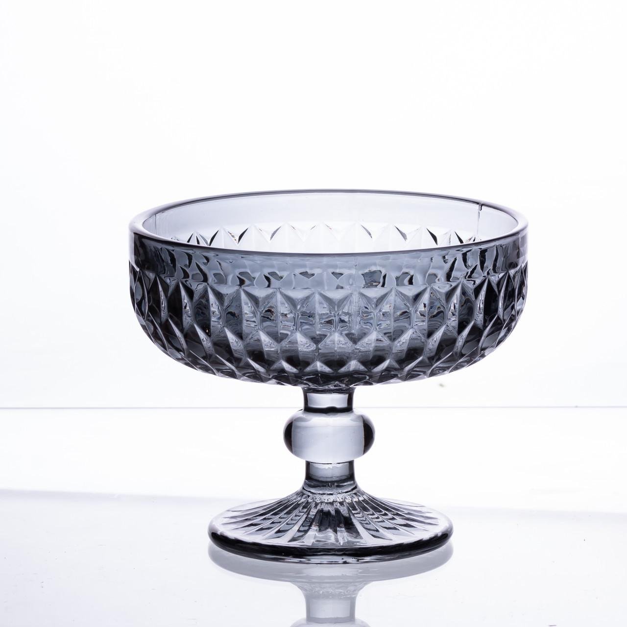 Набір креманок на ніжці 6 шт. 300 мл Сірий (HP-19-118) - фото 3 Набір креманок на ніжці 6 шт. 300 мл Сірий (HP-19-118) - фото 3