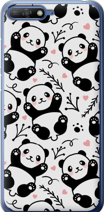 Чехол на Huawei Y6 2018 Панды (4318t-1637-42517)