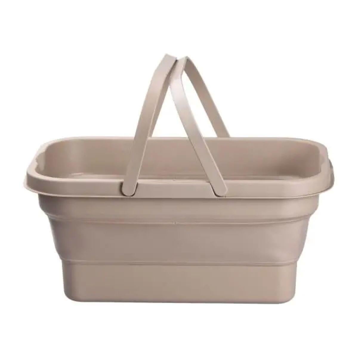 Корзина складная для пикника 44,8х26х14 см Бежевая (SJ-0120BE)