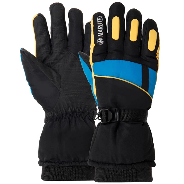 Перчатки для лыж и сноуборда мужские MARUTEX A-707 L-XL Черный/Голубой (FFR00642)