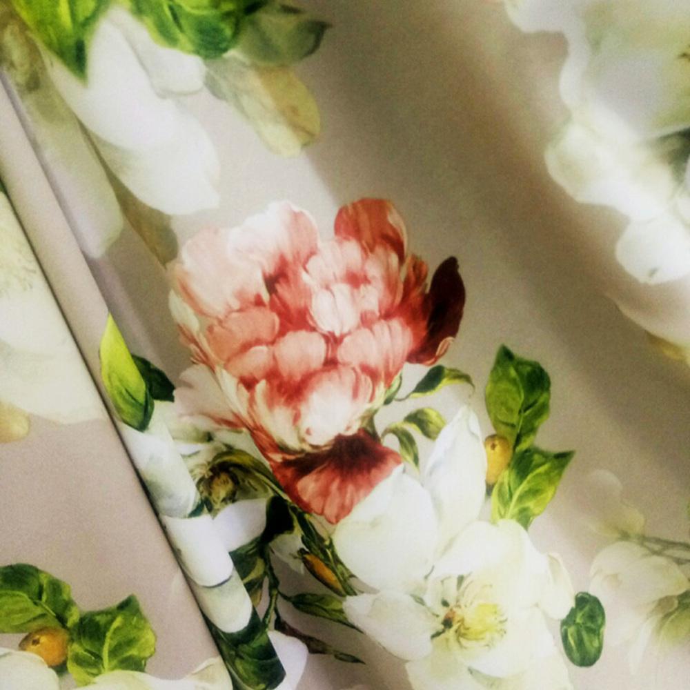 Ткань сатин Fendi Цветочный V-2/1 Розы Беж (14793)