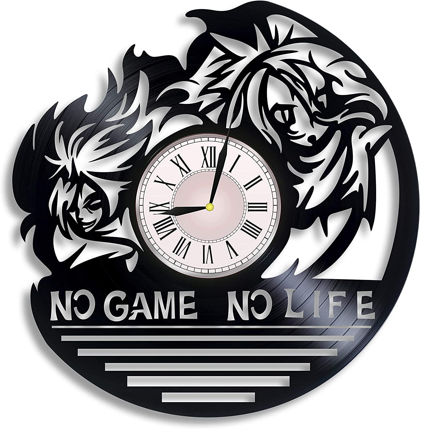 Часы настенные No Game No Life 2486 из виниловой пластинки