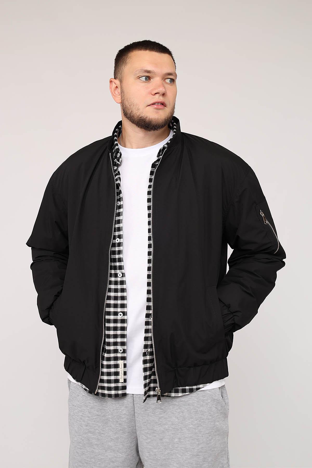 Куртка чоловіча ЦБ-00280113 р. 54 Чорний (28422268)