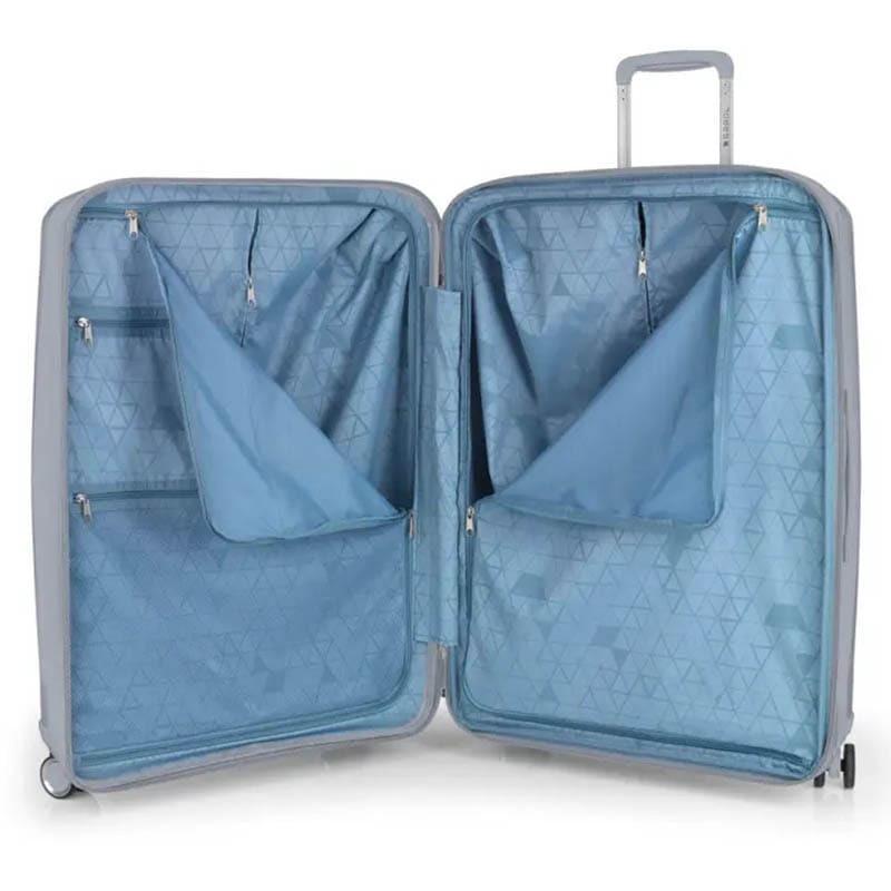 Чемодан на 4-х колесах Gabol Queens L 109/120 л Plata (931362) - фото 5