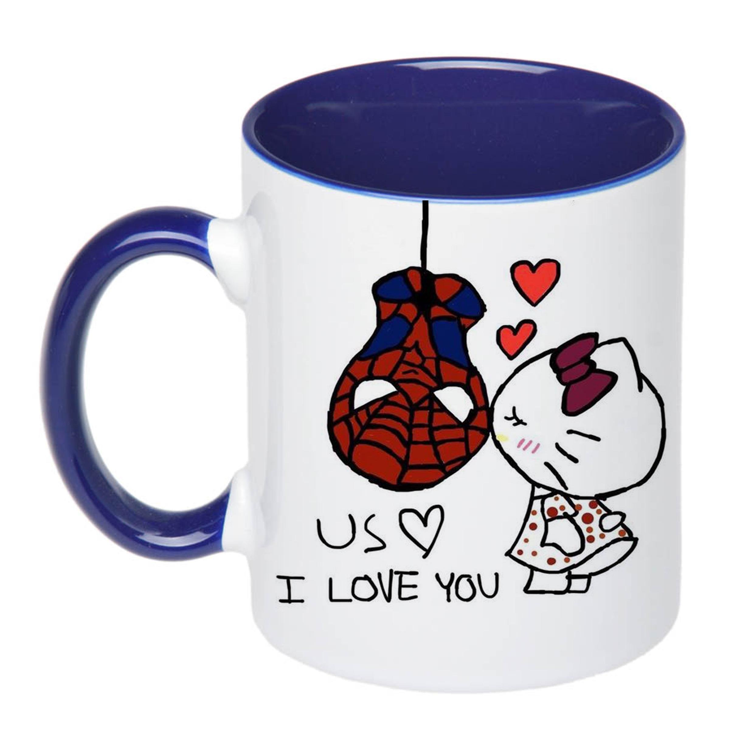 Чашка с принтом Us I love you 330 мл Синий (17744) Чашка с принтом Us I love you 330 мл Синий (17744)