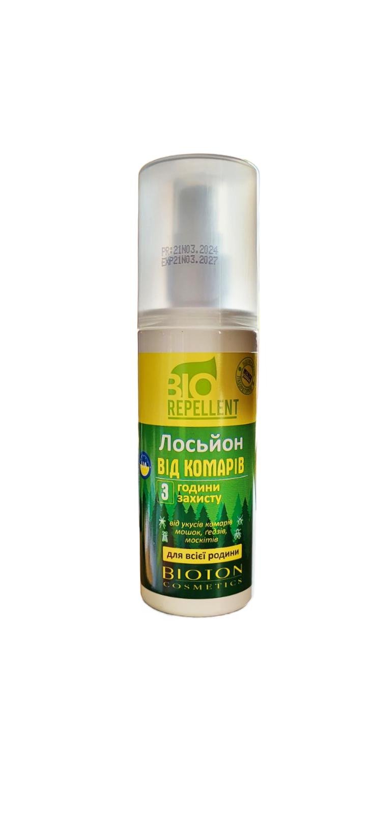 Лосьйон-спрей від комарів Bioton BioRepellent від комарів для всієї родини 100 мл (125385)