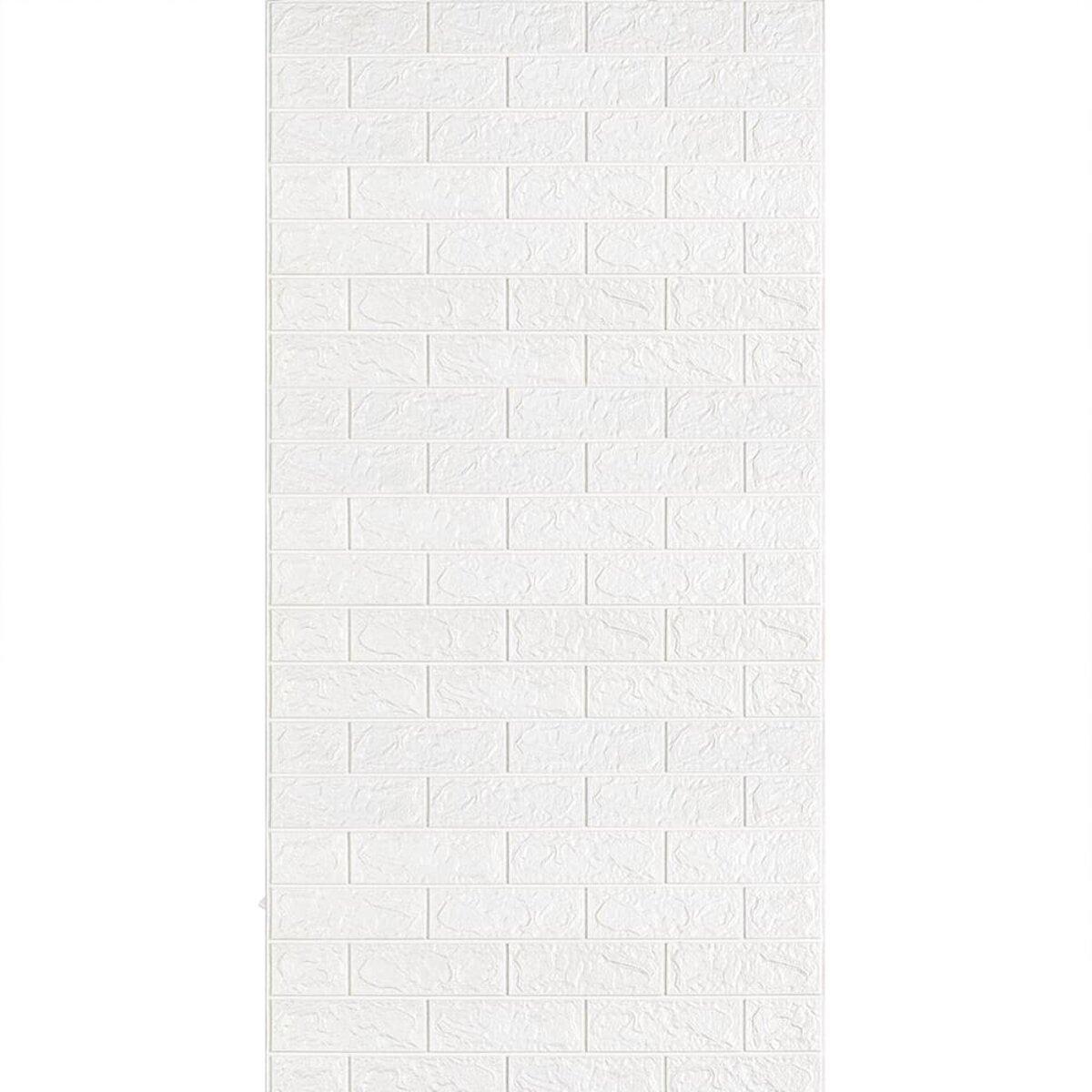 3D-панель самоклеющаяся под кирпич 3080x700x3 мм Белый (SW-00001393)