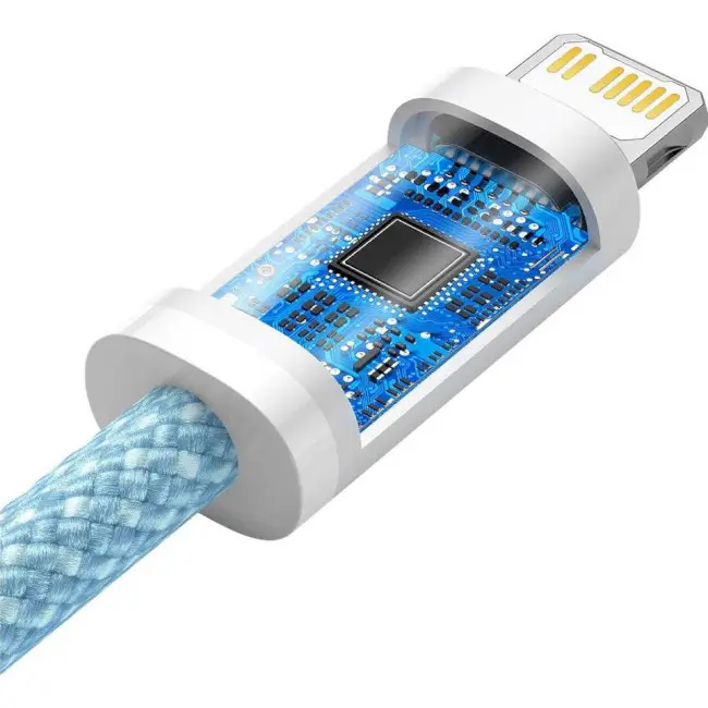 Кабель BASEUS Dynamic Series Fast Charging Cable Type-C to Lightning CALD000003 20W 1 м Blue - фото 6