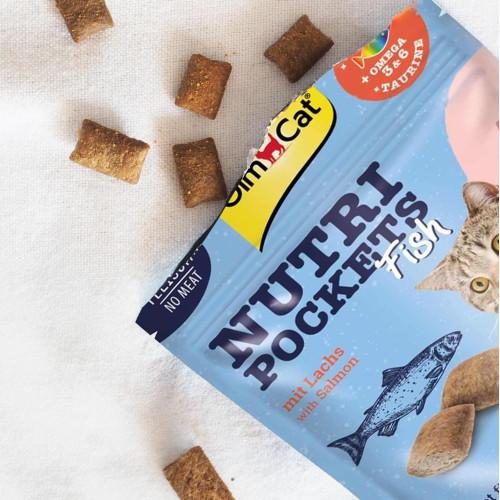 Ласощі для котів GimCat Nutri Pockets Fish лосось 60 г - фото 2