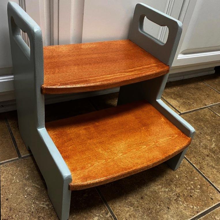 Скамейка-ступенька из дерева Масел Маренго/Латте (ССТ-00691916)