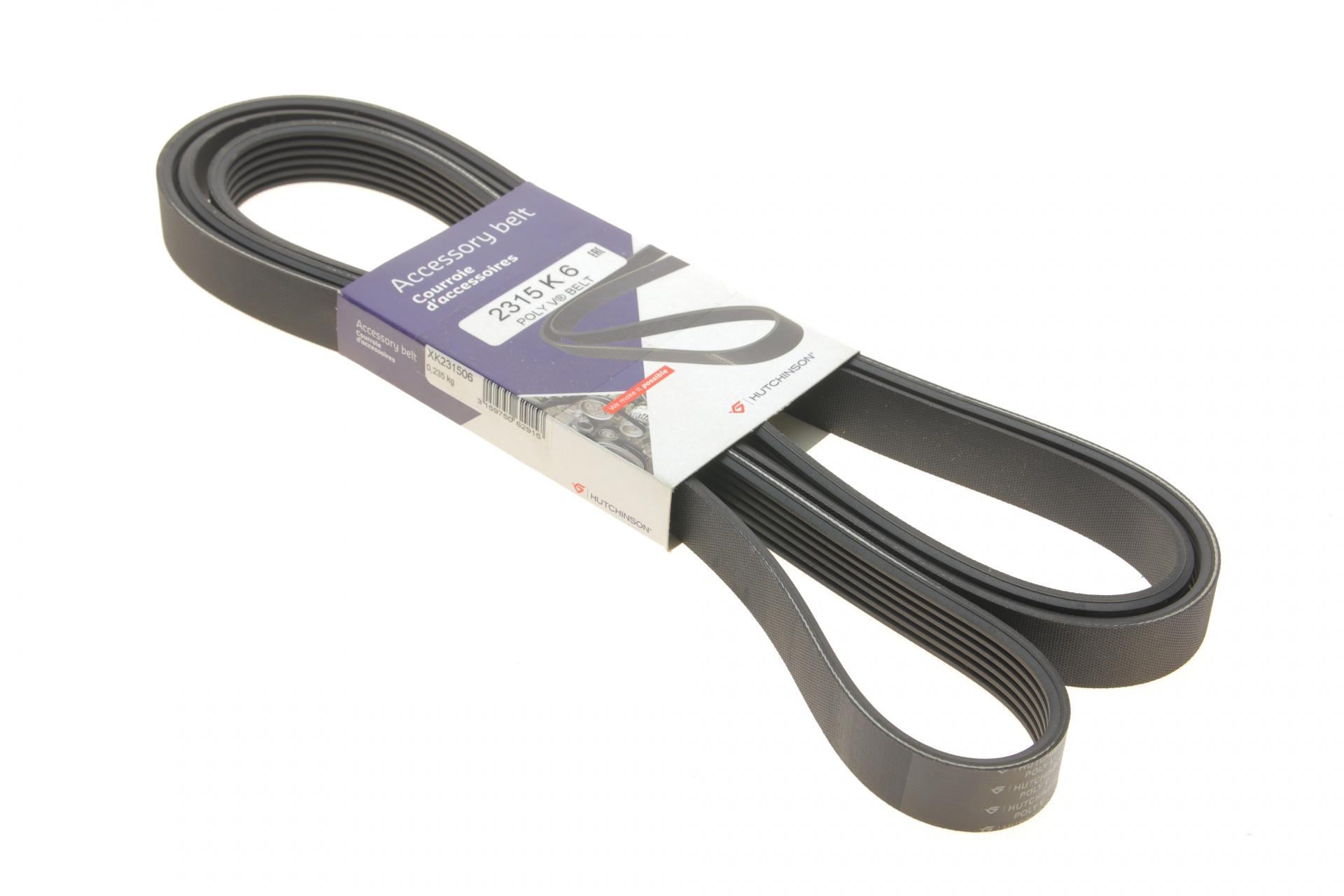 Ремень генератора HUTCHINSON для MB W202/210 M112/113 97- WP,PS (6PK2315 2315 K 6)