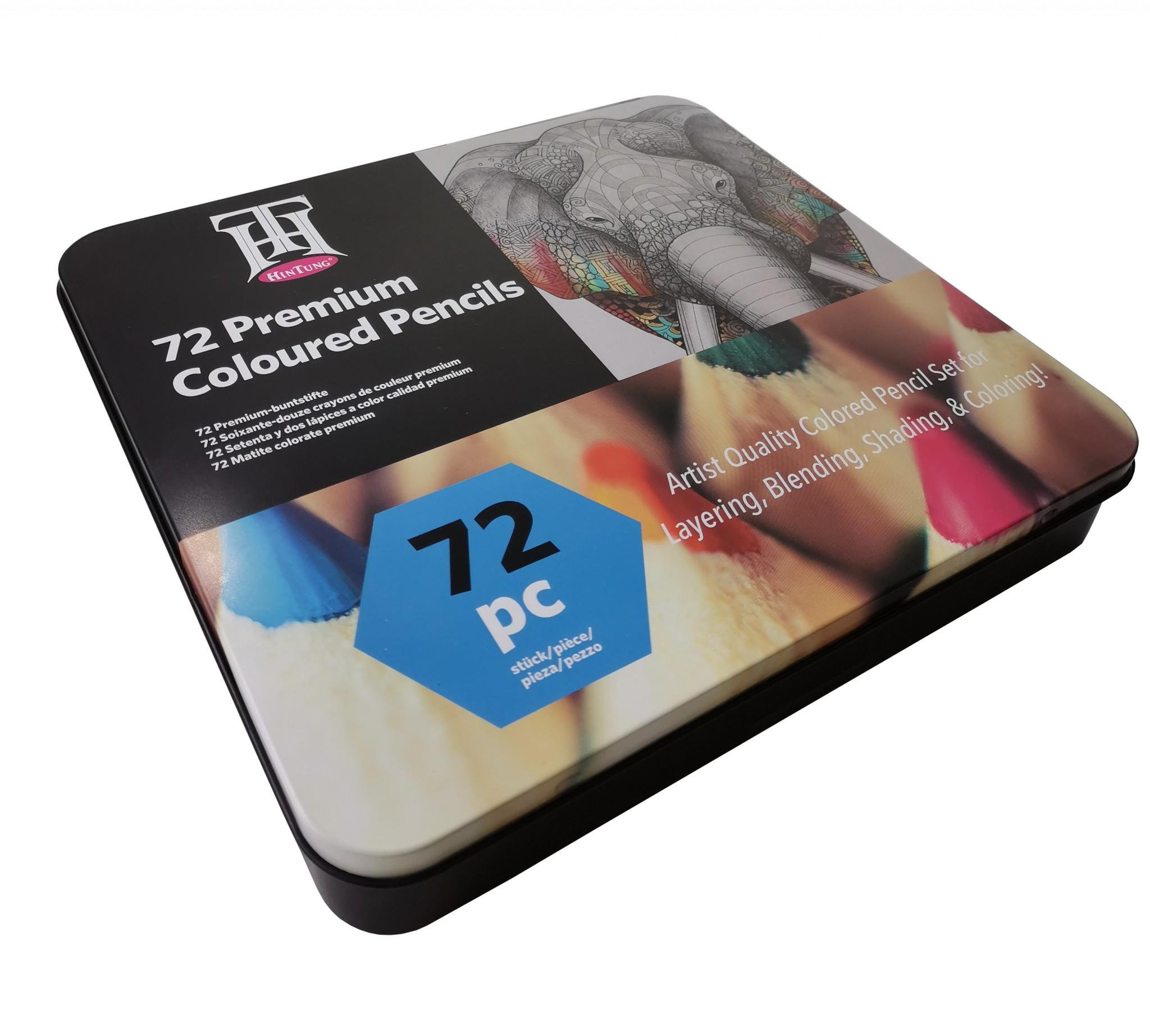 Набор цветных карандашей YOVER в металлической коробке 72 цвета (YW-PWC072) - фото 4 Набор цветных карандашей YOVER в металлической коробке 72 цвета (YW-PWC072) - фото 4