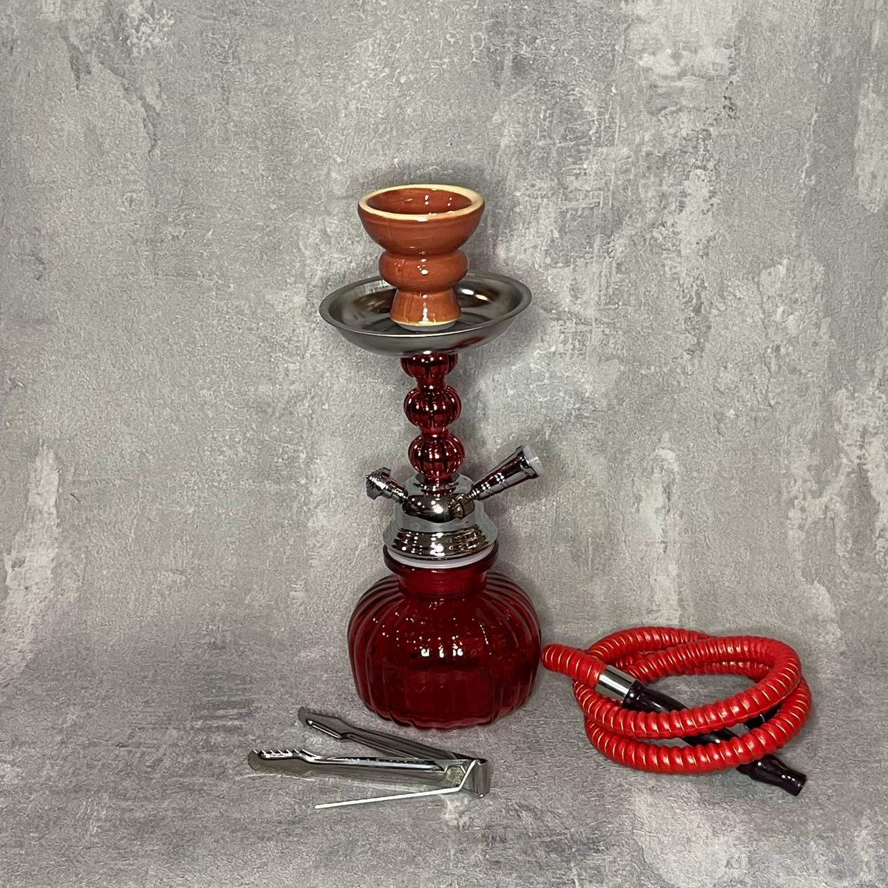 Кальян маленький на 1 трубку 4234 28 см Красный (364911)