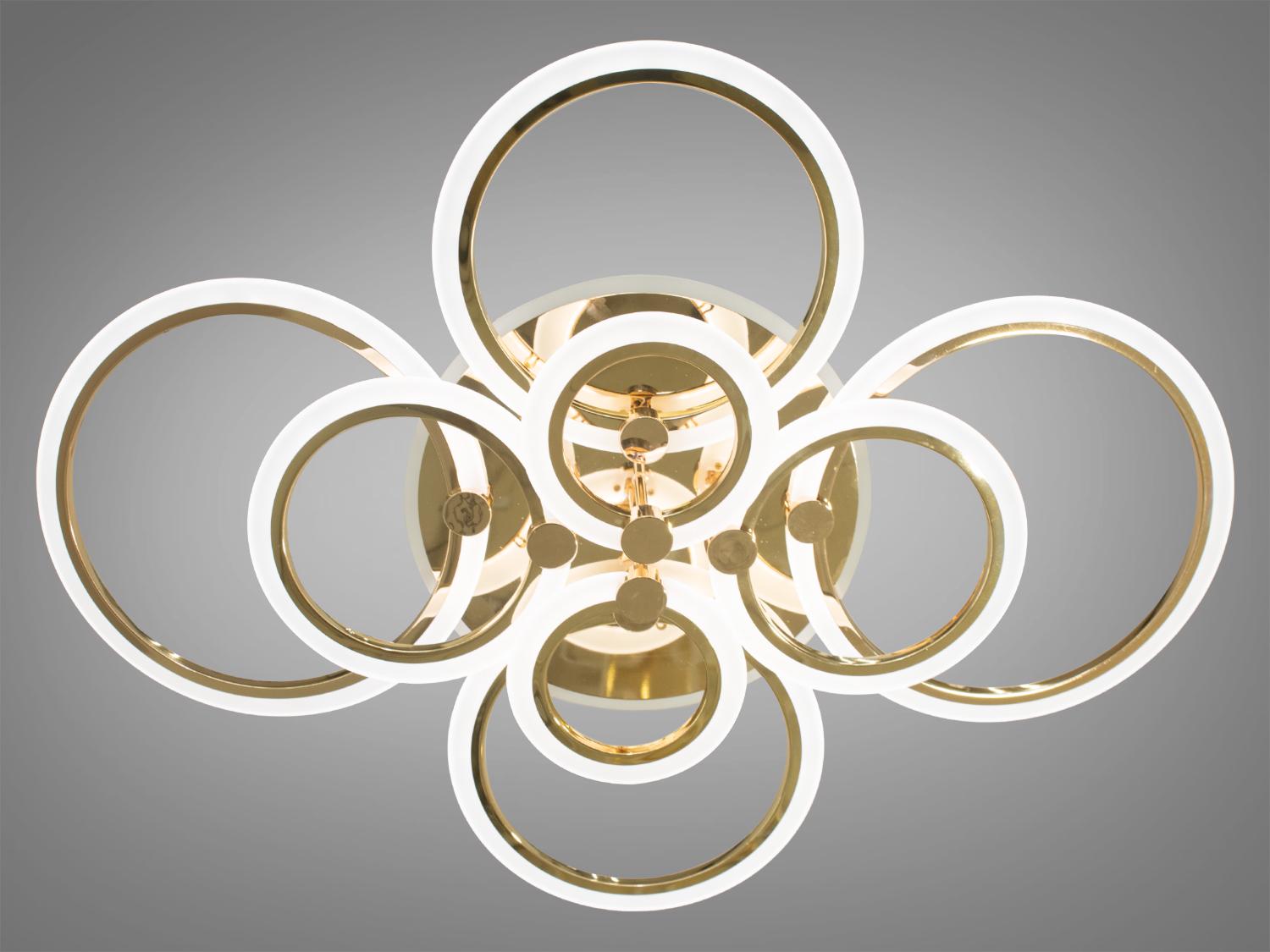 Люстра потолочная с диммером и LED подсветкой 175W (A8022/8G 3col dim) - фото 3