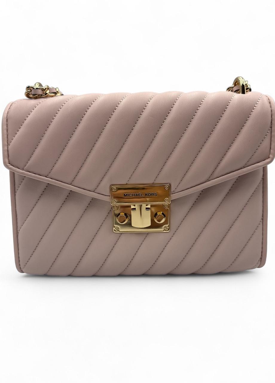 Женская сумка Michael KorsRose 35T0GXOL2U Powder Blush MD Flap SHLDR Бежевый (2739586002)