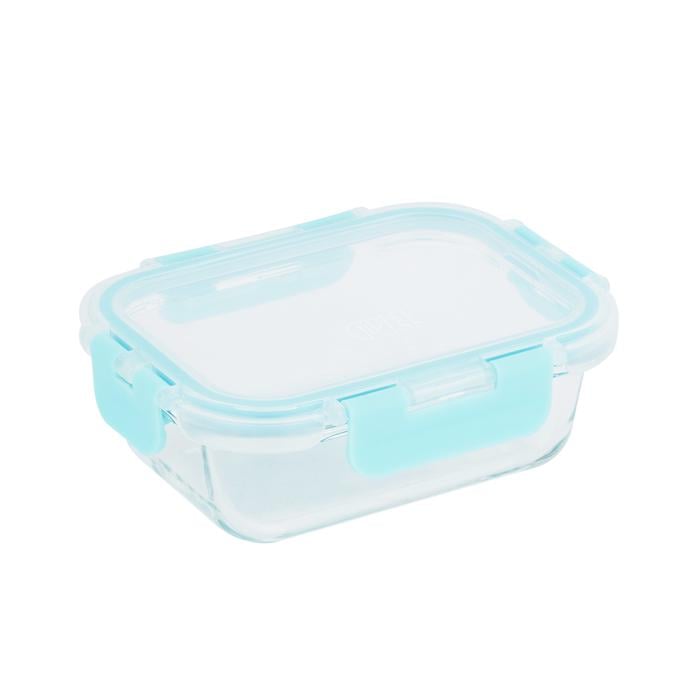 Пищевой контейнер GIPFEL 50975 стеклянный с крышкой AVALANCHE 15,6х11,7х5,6 см/370 мл (2645721)