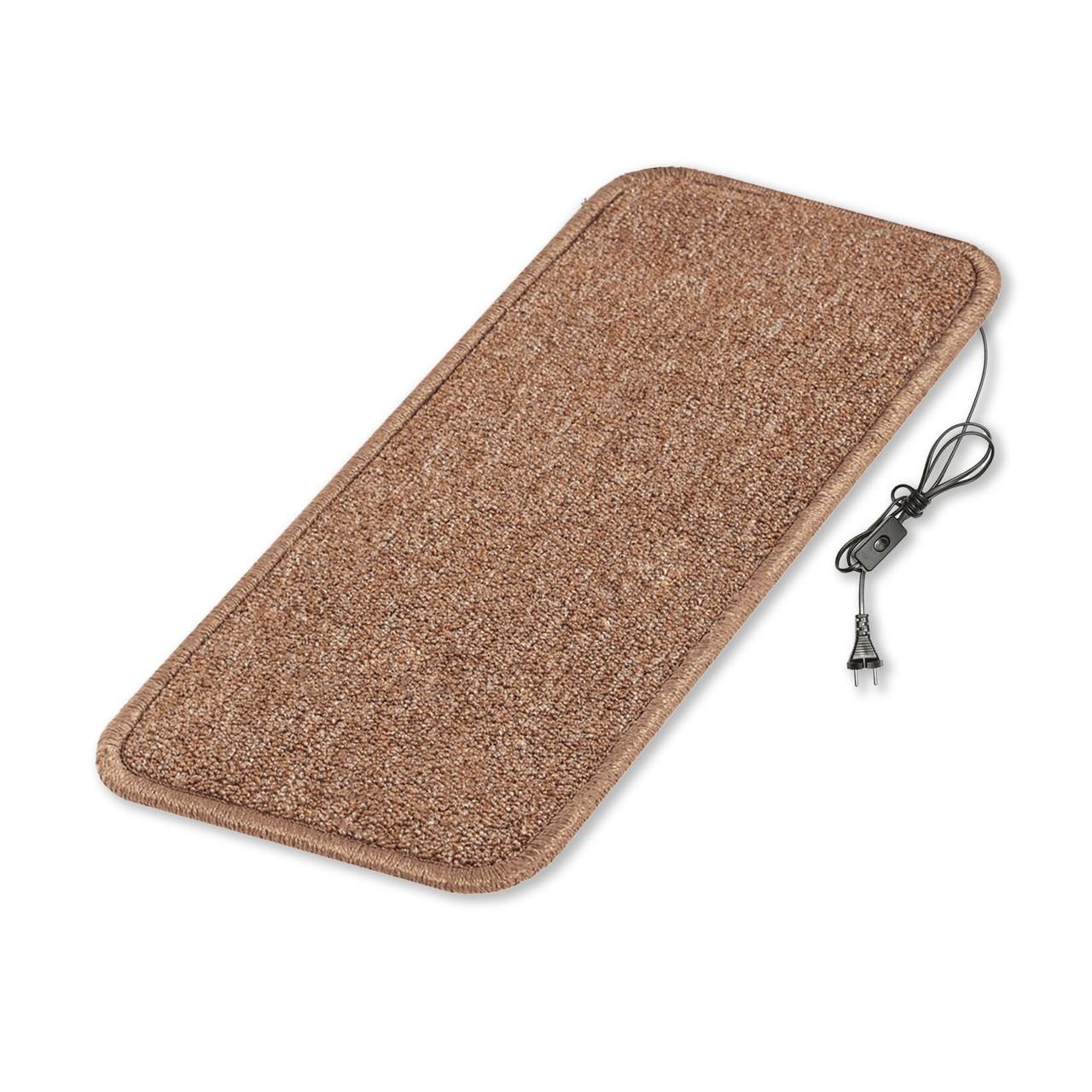 Коврик с подогревом с термоизоляцией и выключателем 50х100 см Бежевый (50100TS-BE)