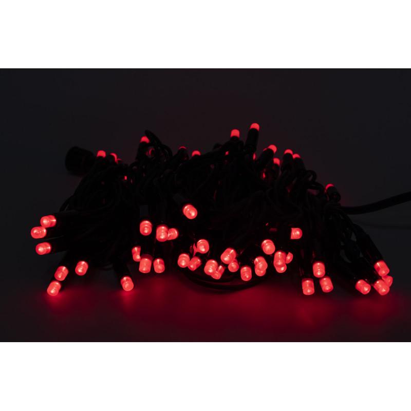 Гирлянда 8 м 80LED красный IP44 (040612)